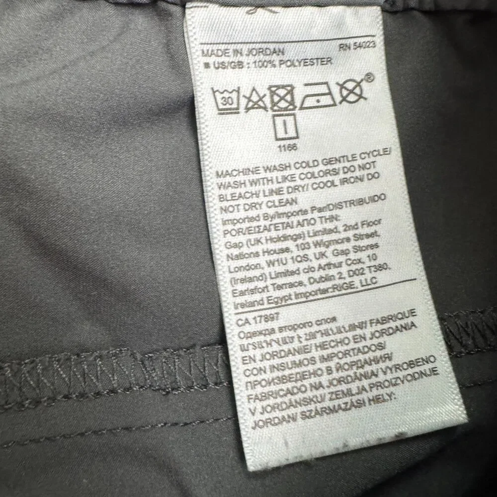 Banana Republic Slim Solotex Performance Stretch Jogger Pants Mens L Steel Grey